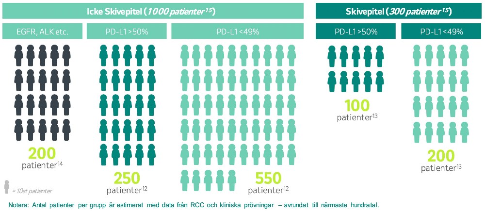 Keytruda - Faktaruta 2: Statistik och data om NSCLC i Sverige