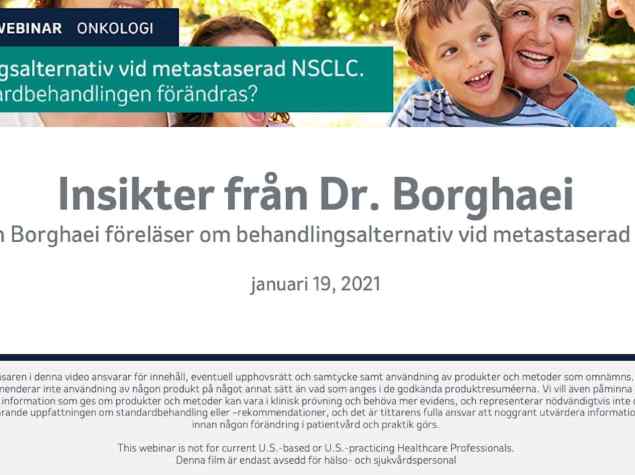 Webinar - Behandlingsalternativ vid metastaserad NSCLC