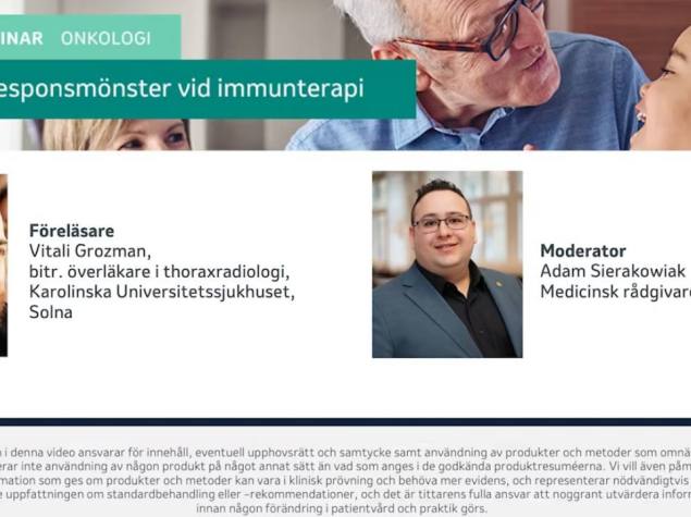 Webinar - Paradoxala responsmönster vid immunterapi