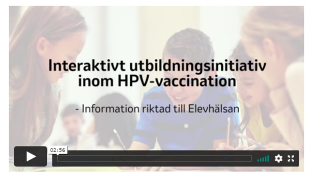 Utbildningsinitiativ om vaccin och HPV för Elevhälsan från MSD och Microsoft