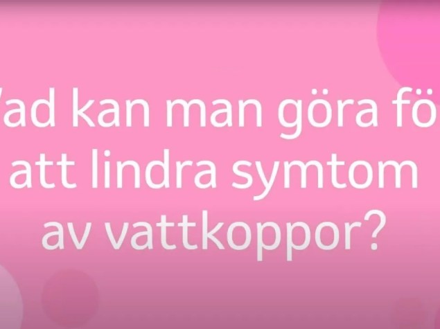Vad kan man göra för att linda symtom av vattkoppor?
