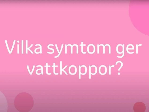 Vilka symptom ger vattkoppor?