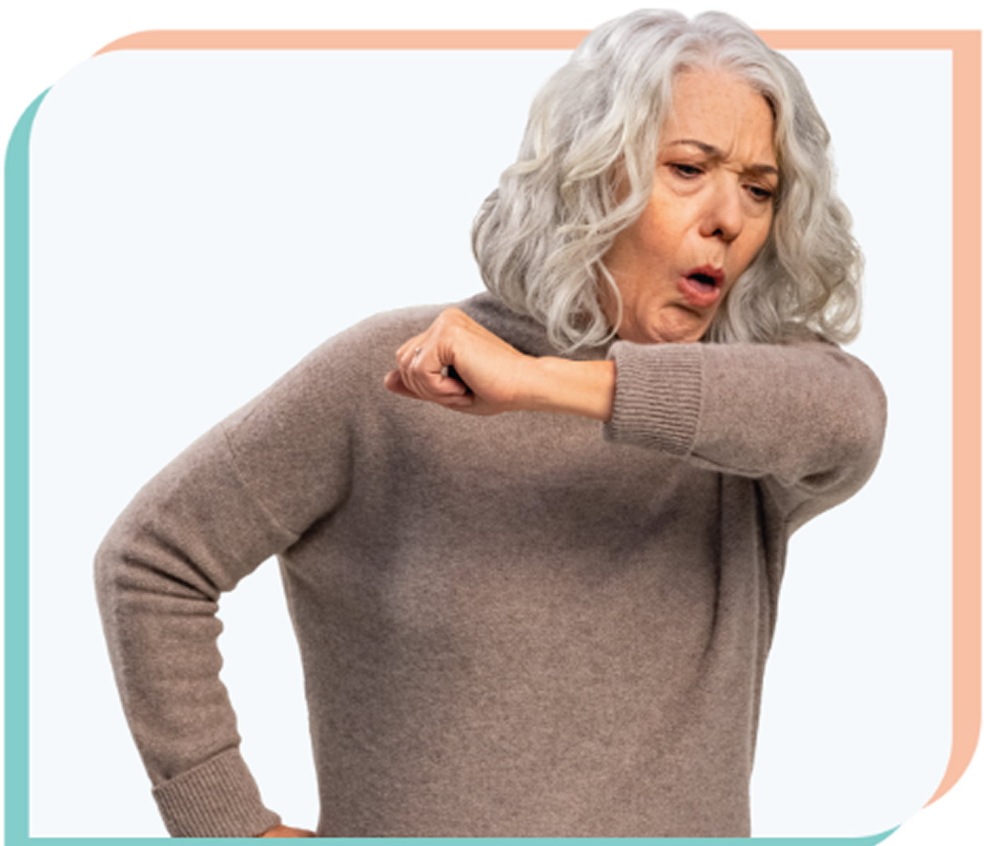 women coughing